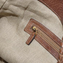 GUCCI Charlotte Hand Bag Leather Brown Gold 218782 Auth kk588-20