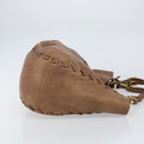 GUCCI Charlotte Hand Bag Leather Brown Gold 218782 Auth kk588-3