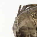 GUCCI Histeria Hand Bag Leather Gold Tone 197020 Auth kk589-14