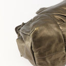 GUCCI Histeria Hand Bag Leather Gold Tone 197020 Auth kk589-16