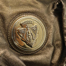 GUCCI Histeria Hand Bag Leather Gold Tone 197020 Auth kk589-17