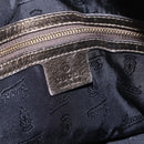 GUCCI Histeria Hand Bag Leather Gold Tone 197020 Auth kk589-18