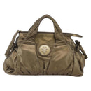 GUCCI Histeria Hand Bag Leather Gold Tone 197020 Auth kk589-13