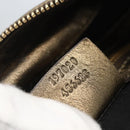 GUCCI Histeria Hand Bag Leather Gold Tone 197020 Auth kk589-12