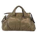 GUCCI Histeria Hand Bag Leather Gold Tone 197020 Auth kk589-2