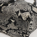 GUCCI Hand Bag Nylon Beige Gold 002 8080 Auth kk590-10