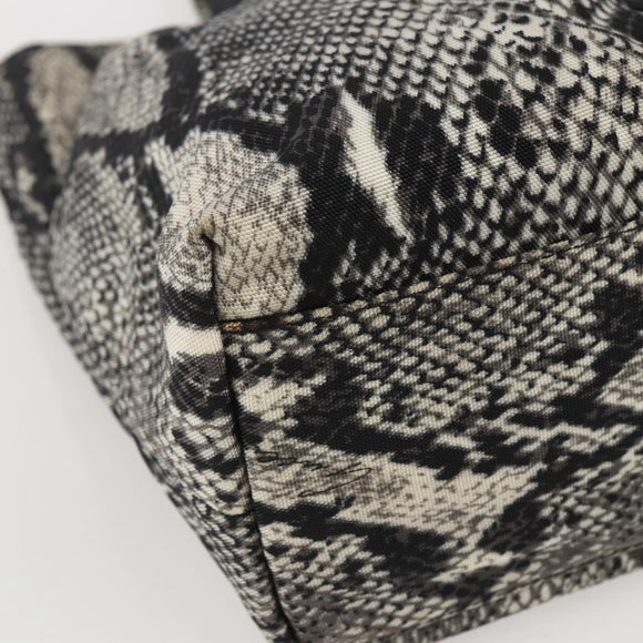 GUCCI Hand Bag Nylon Beige Gold 002 8080 Auth kk590