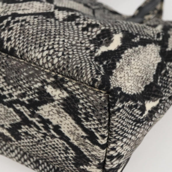 GUCCI Hand Bag Nylon Beige Gold 002 8080 Auth kk590