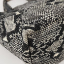 GUCCI Hand Bag Nylon Beige Gold 002 8080 Auth kk590-13