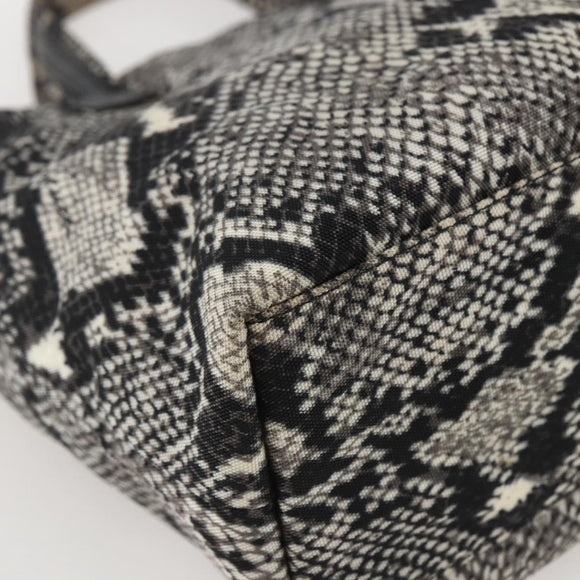 GUCCI Hand Bag Nylon Beige Gold 002 8080 Auth kk590