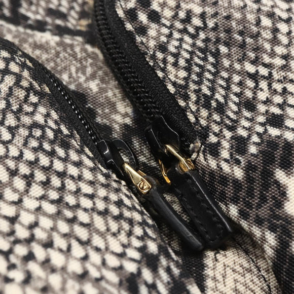 GUCCI Hand Bag Nylon Beige Gold 002 8080 Auth kk590