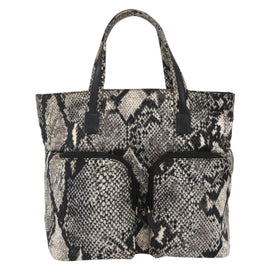 GUCCI Hand Bag Nylon Beige Gold 002 8080 Auth kk590 - 0