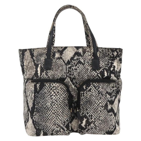 GUCCI Hand Bag Nylon Beige Gold 002 8080 Auth kk590