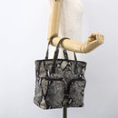 GUCCI Hand Bag Nylon Beige Gold 002 8080 Auth kk590-24