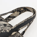 GUCCI Hand Bag Nylon Beige Gold 002 8080 Auth kk590-8