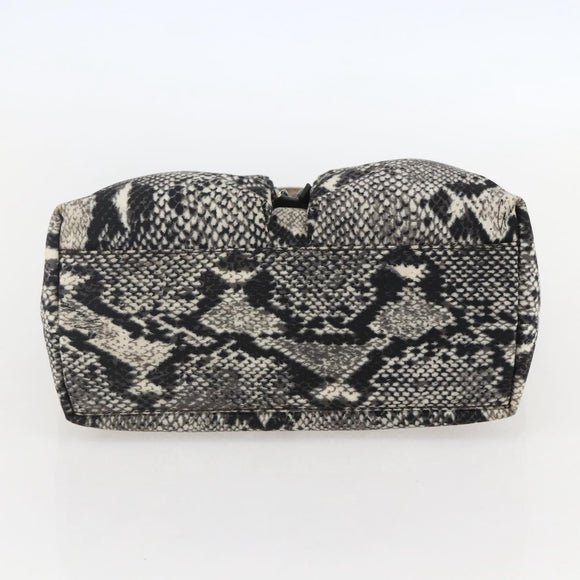 GUCCI Hand Bag Nylon Beige Gold 002 8080 Auth kk590