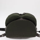 PRADA Backpack Nylon Khaki Silver Auth kk592-5