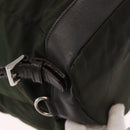 PRADA Backpack Nylon Khaki Silver Auth kk592-19