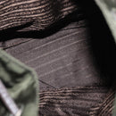 PRADA Backpack Nylon Khaki Silver Auth kk592-22