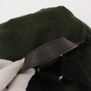 PRADA Backpack Nylon Khaki Silver Auth kk592-7