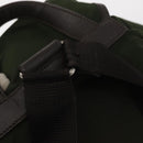 PRADA Backpack Nylon Khaki Silver Auth kk592-9