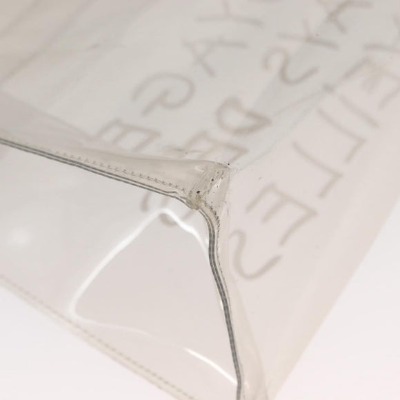 HERMES Vinyl Kelly Hand Bag Vinyl Clear Auth kk593