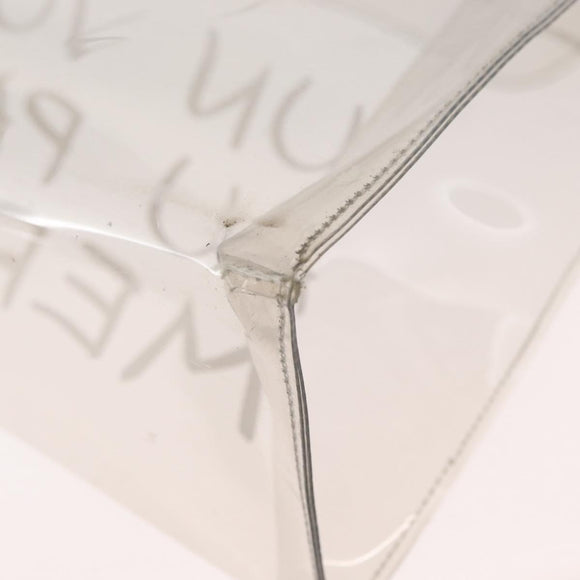 HERMES Vinyl Kelly Hand Bag Vinyl Clear Auth kk593