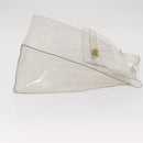 HERMES Vinyl Kelly Hand Bag Vinyl Clear Auth kk593-3