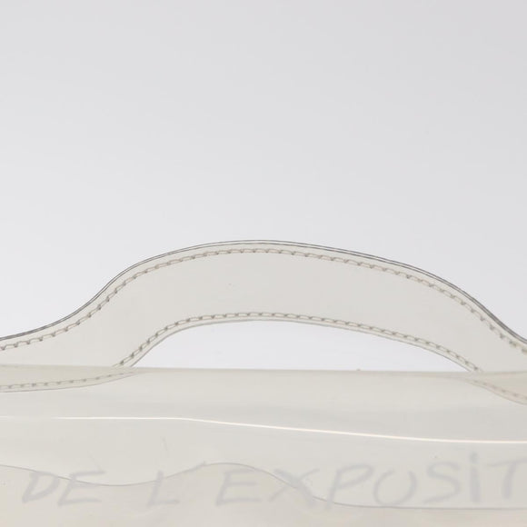 HERMES Vinyl Kelly Hand Bag Vinyl Clear Auth kk593