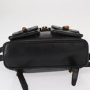 GUCCI Bamboo Backpack Leather Black Gold 003 2058 0016 Auth kk594-13