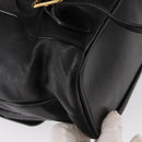 GUCCI Bamboo Backpack Leather Black Gold 003 2058 0016 Auth kk594-16