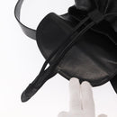 GUCCI Bamboo Backpack Leather Black Gold 003 2058 0016 Auth kk594-19