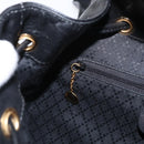 GUCCI Bamboo Backpack Leather Black Gold 003 2058 0016 Auth kk594-24