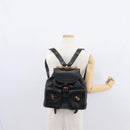 GUCCI Bamboo Backpack Leather Black Gold 003 2058 0016 Auth kk594-27