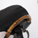 GUCCI Bamboo Backpack Leather Black Gold 003 2058 0016 Auth kk594-7