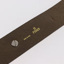 FENDI Bracelet Leather Beige Auth kk598-10