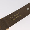 FENDI Bracelet Leather Beige Auth kk598-9