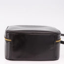 GUCCI Bamboo Vanity Hand Bag Patent 2way Black Gold 000 3270 0323 Auth kk600-17