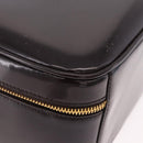 GUCCI Bamboo Vanity Hand Bag Patent 2way Black Gold 000 3270 0323 Auth kk600-18
