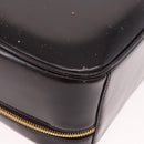 GUCCI Bamboo Vanity Hand Bag Patent 2way Black Gold 000 3270 0323 Auth kk600-9