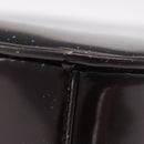 GUCCI Bamboo Vanity Hand Bag Patent 2way Black Gold 000 3270 0323 Auth kk600-10