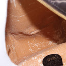 GUCCI Bamboo Vanity Hand Bag Patent 2way Black Gold 000 3270 0323 Auth kk600-24