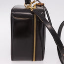 GUCCI Bamboo Vanity Hand Bag Patent 2way Black Gold 000 3270 0323 Auth kk600-7