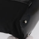 GUCCI Bamboo Hand Bag Nylon Black Silver 000 1998 0508 Auth kk602-10