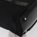 GUCCI Bamboo Hand Bag Nylon Black Silver 000 1998 0508 Auth kk602-12
