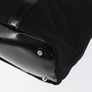 GUCCI Bamboo Hand Bag Nylon Black Silver 000 1998 0508 Auth kk602-13