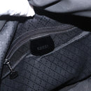 GUCCI Bamboo Hand Bag Nylon Black Silver 000 1998 0508 Auth kk602-15