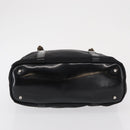GUCCI Bamboo Hand Bag Nylon Black Silver 000 1998 0508 Auth kk602-9