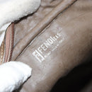 FENDI Zucchino Canvas Shoulder Bag Brown Auth kk603-11