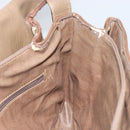 FENDI Zucchino Canvas Shoulder Bag Brown Auth kk605-18